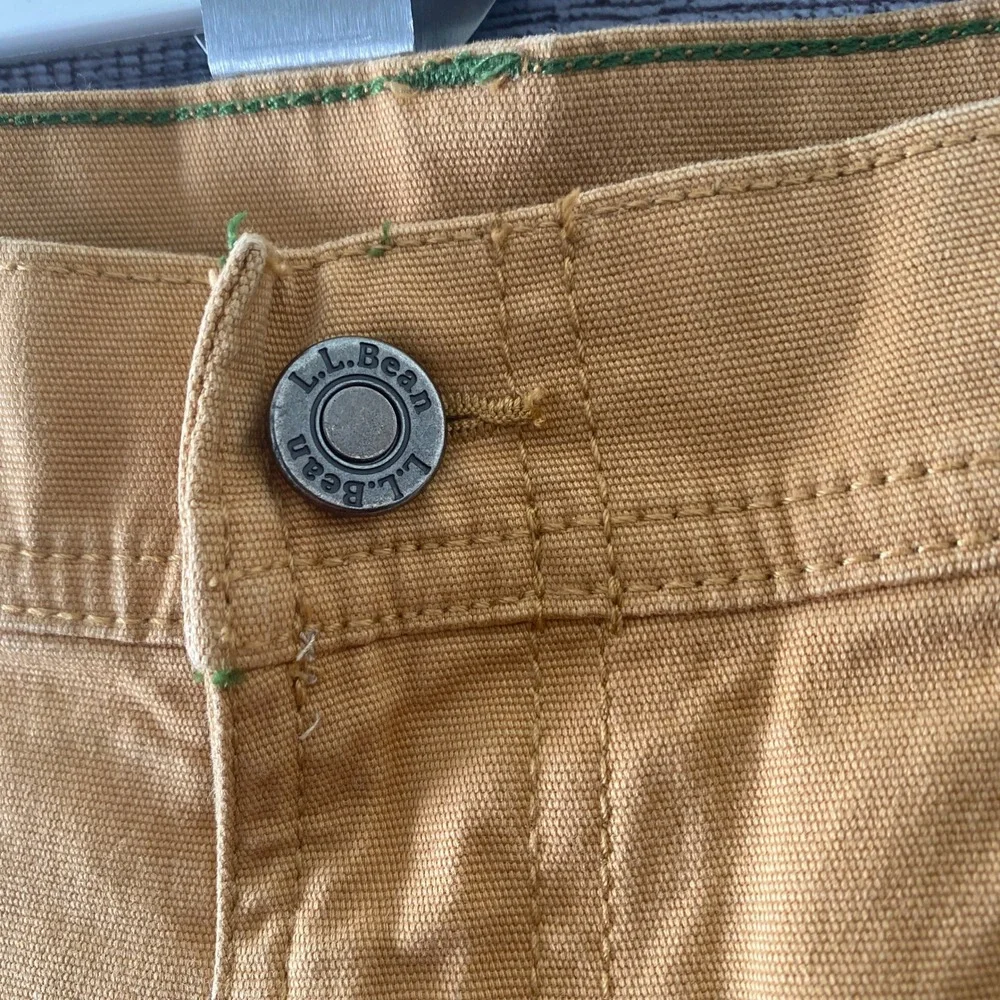LL‎ Bean Men's BeanFlex Standard Fit Cargo Pants Size 32 x 32 Tan Pockets Logo